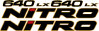 Nitro 640 LX Boat Logo Set