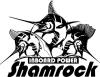 Shamrock Marine Boat Logos with Fish Design