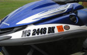 Custom Boat Registration Numbers from the Vinyl Approach in Worcester, Massachusetts