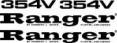 Ranger 354V Boat Logo Set